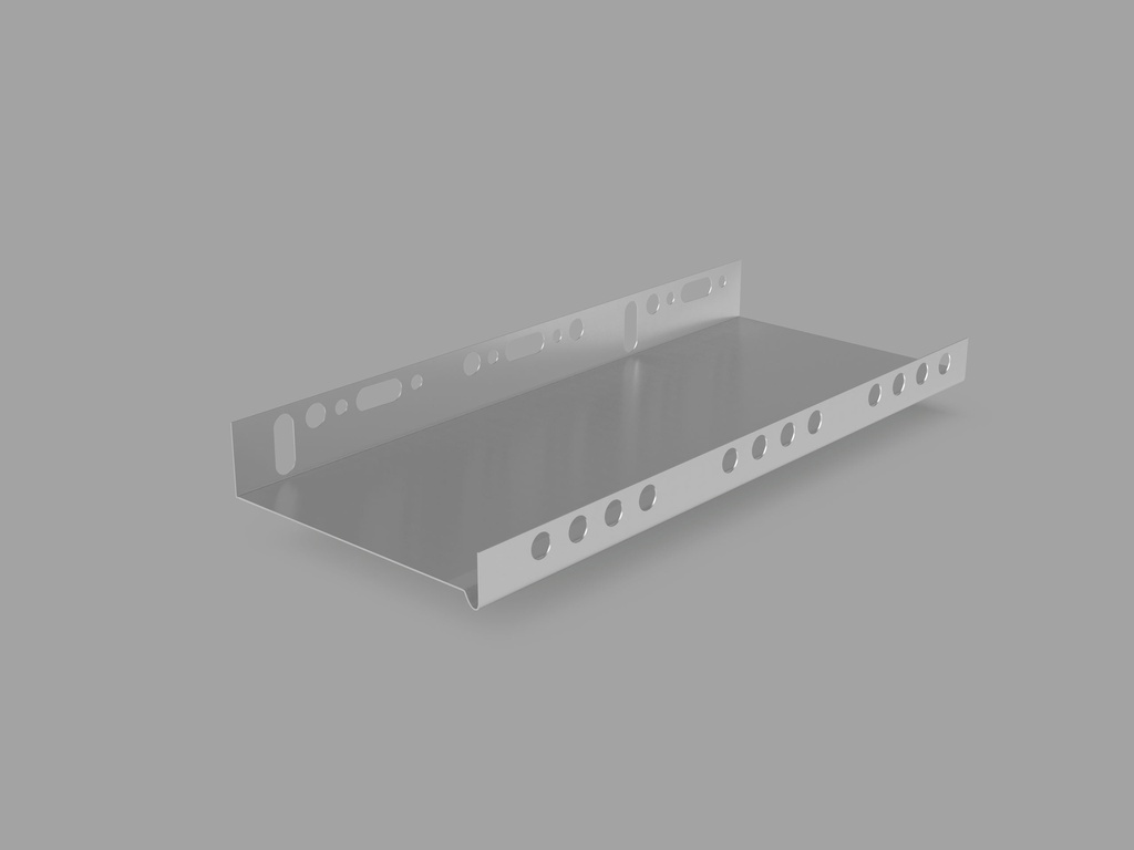 Aluminium-Sockelprofil (1/2) (10 cm - 10 x 2,5m (25m))