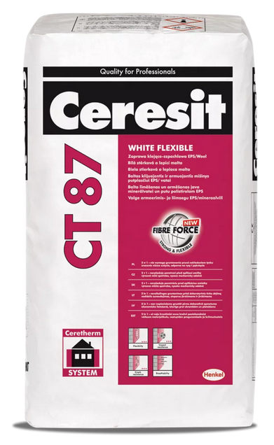 Ceresit CT87 Water-repellent adhesive and levelling mortar (25 kg)