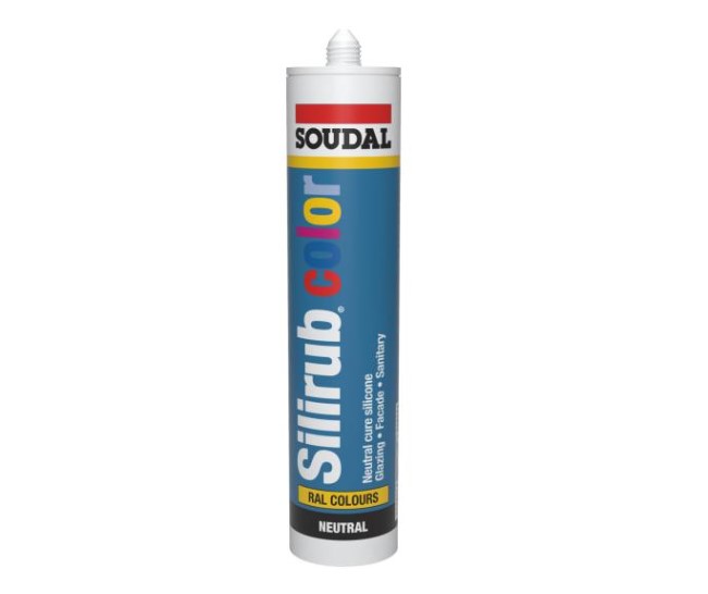 Soudal silirub colour (tube de 300ml) - Boîte de 15 pièces