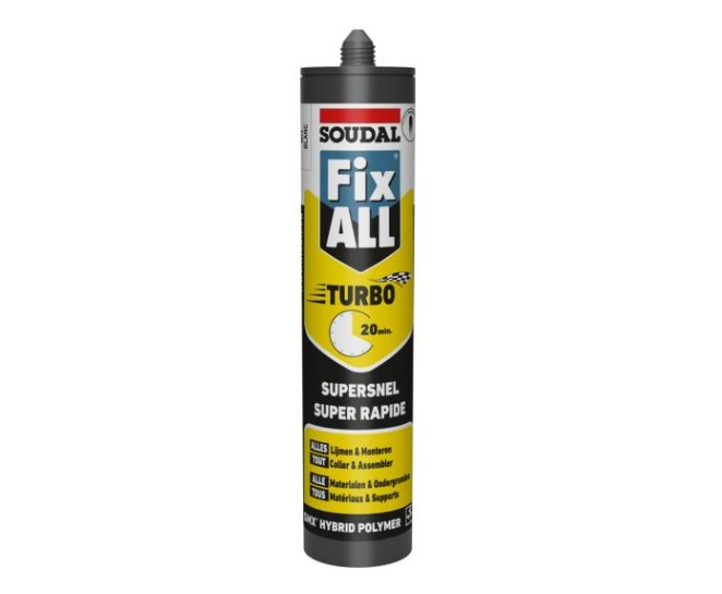 Soudal fix all turbo (tube de 290 ml) - Boîte 12 pièces