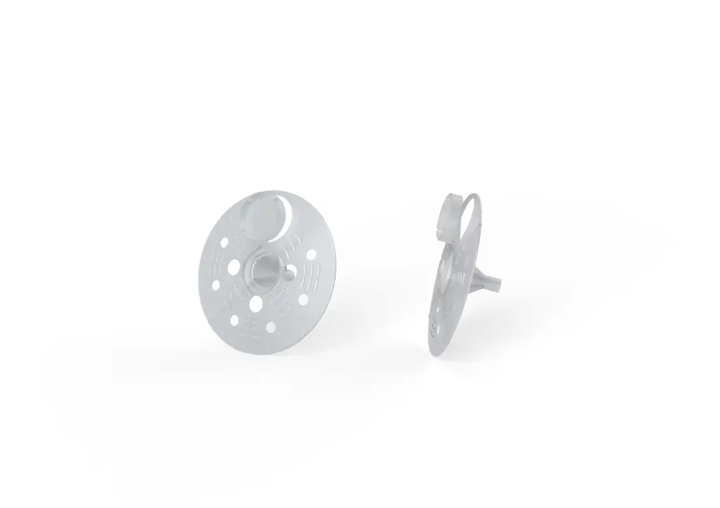 Insulation fixing disc for screw plugs (60 mm) - 1 pack of 100 pieces 