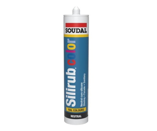 Soudal silirub color (300ml tube) - Box of 15 pieces