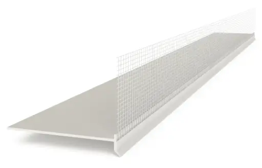 Sokkelprofiel PVC- afwerkingsprofiel plug-in (25 x 2m (50m)) 