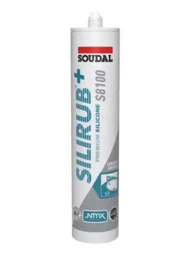 Soudal Silirub+ S8100 transparent/gris (300 ml)
